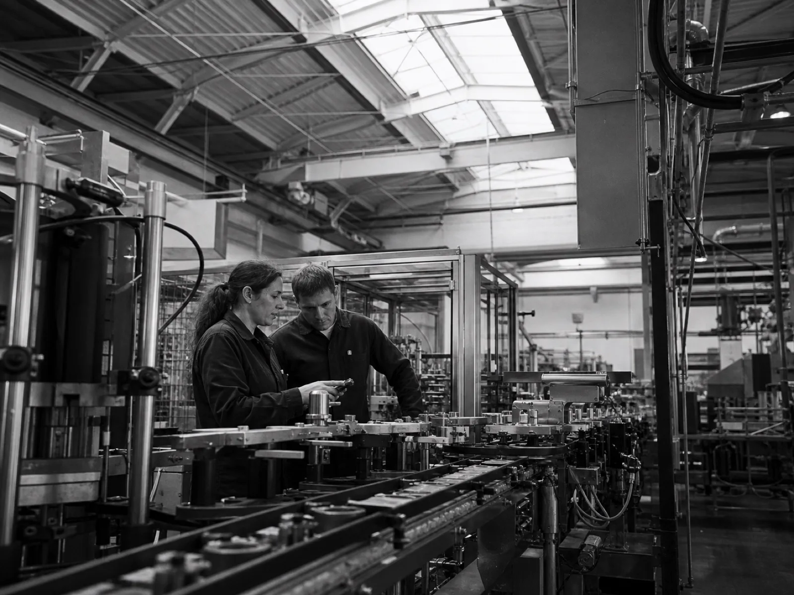 Equipo trabajando dentro de una operación industrial